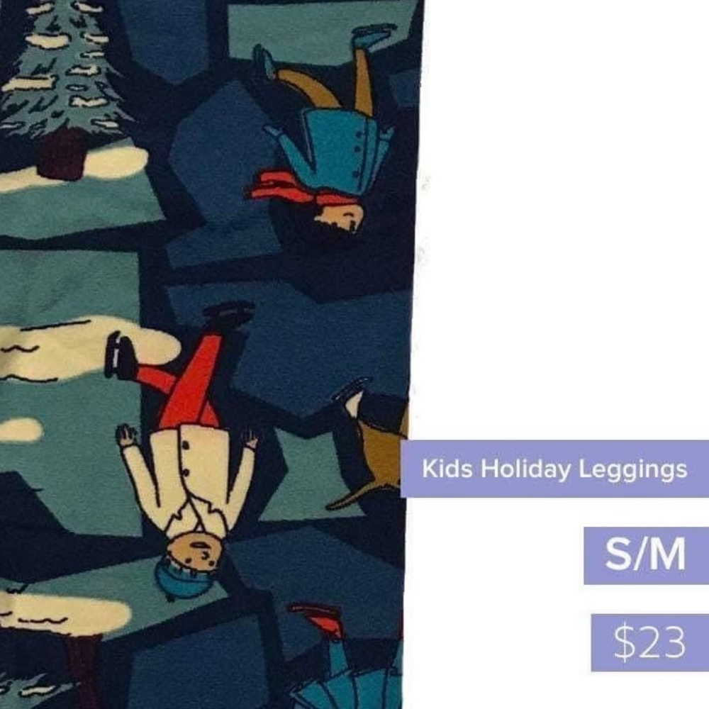 LuLaRoe kids S/M holiday leggings